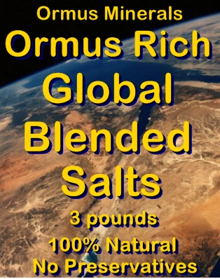 Ormus Minerals -Red Sea Salt from Israel with Ormus Rich Global Blended Salts